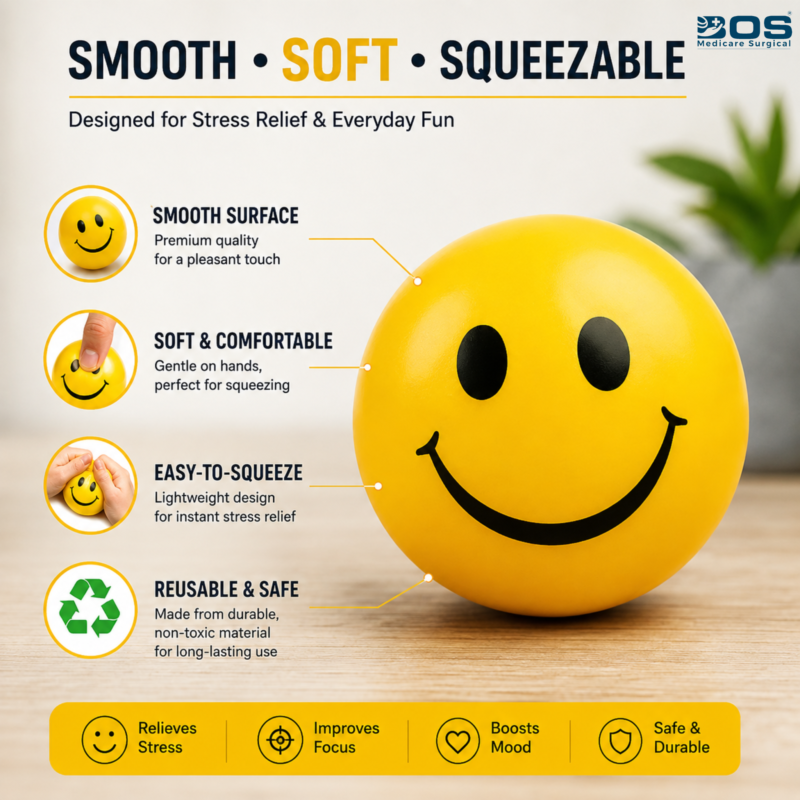 Soft Squeezable Stress Relief Ball