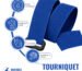 Blue elastic tourniquet belt