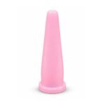 Silicone Dilator Large Size, Smooth Finish Medical Anal Dilator for Controlled Dilation, Personal Care & Clinical Use, Pink with SizeGuide