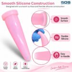 Silicone Dilator Large Size, Smooth Finish Medical Anal Dilator for Controlled Dilation, Personal Care & Clinical Use, Pink with SizeGuide - Image 3