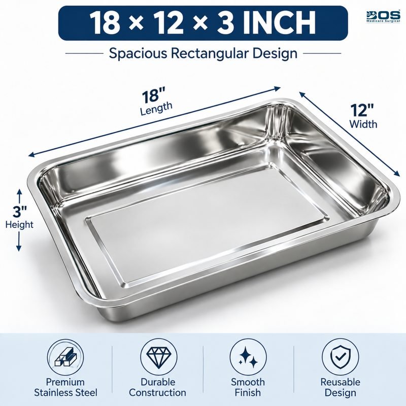18×12 Stainless Steel Tray