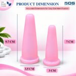 Silicone Dilator Set, 2 Pcs Small , Large Medical Dilators, Soft Flexible Silicone, Smooth Tapered Design, Reusable Instrument - Image 4