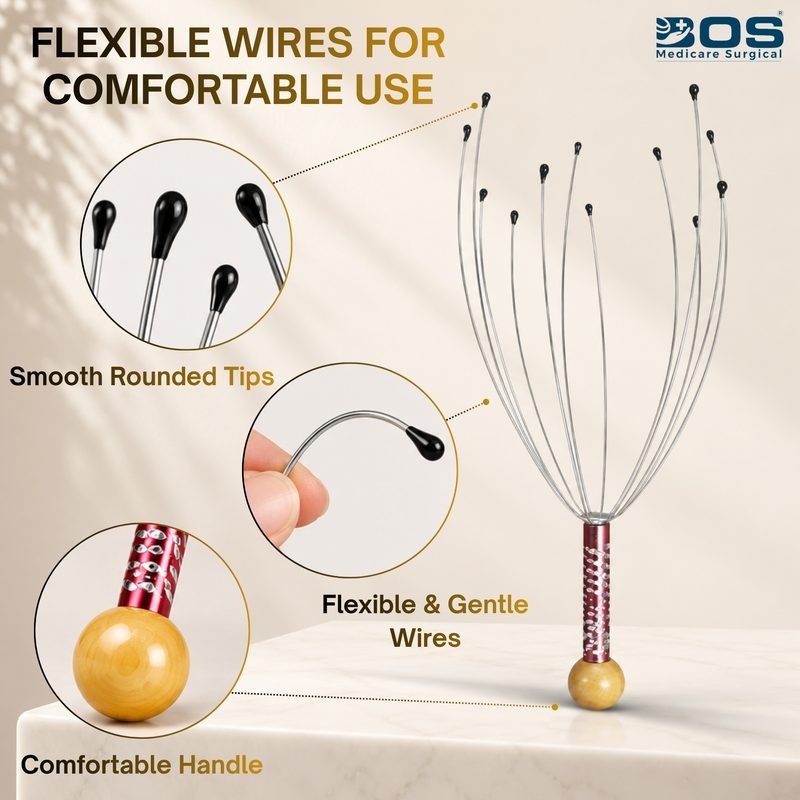 Flexible Wire Scalp Massager