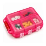 Bos Medicare Surgical Weekly & 28 Day Mini Travel Pill Box, Portable Medicine Organizer with Multiple Compartments Pill Box (Multicolor)