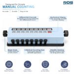 8 Key Differential Cell Counter with Totalizer, Manual Blood Cell Counter for Hematology Lab, Baso Eosin Myelo Juven Stab Seg Lymph Mono - Image 3