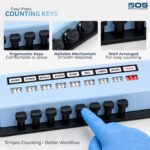 8 Key Differential Cell Counter with Totalizer, Manual Blood Cell Counter for Hematology Lab, Baso Eosin Myelo Juven Stab Seg Lymph Mono - Image 4