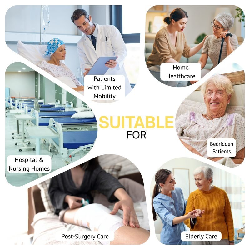 Female bedpan for bedside patient care in hospitals and nursing homes
